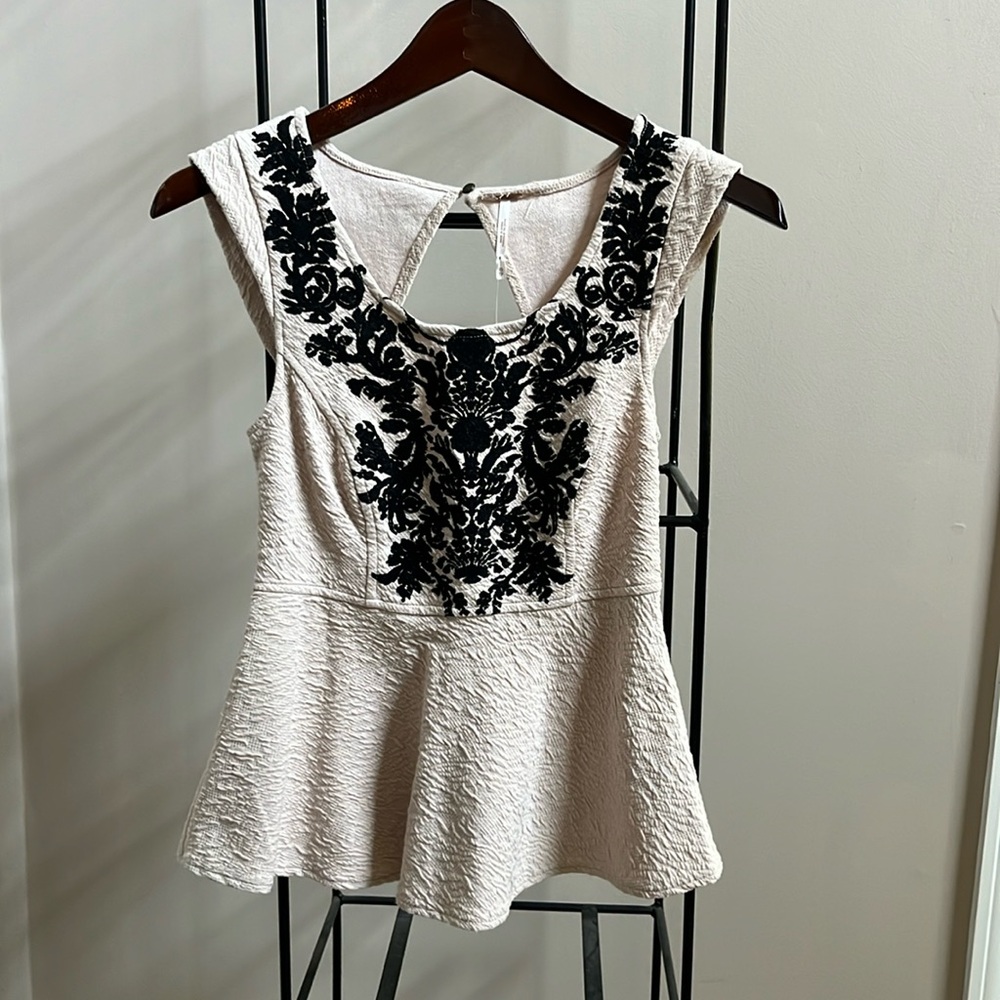 NWT FP PEPLUM TOP